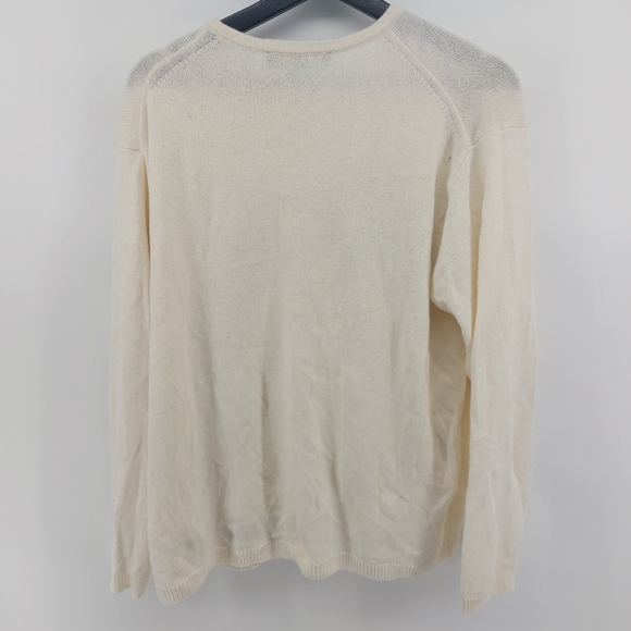 Love Moschino Cream Knit Crewneck Sweater Size Meium - Picture 7 of 7